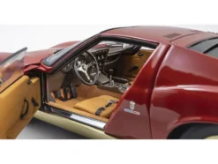 Lamborghini Miura P 400 Red with Gold Accents 1/18 Diecast Model Car by Kyosho