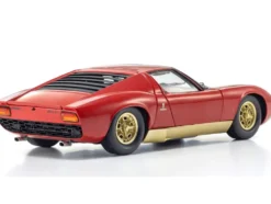 Lamborghini Miura P 400 Red with Gold Accents 1/18 Diecast Model Car by Kyosho
