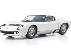 Lamborghini Miura P 400 White 1/18 Diecast Model Car by Kyosho