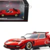 Lamborghini Miura SVR Red with Black Accents and Gold Wheels 1/43 Diecast Model Car Kyosho KS03203R