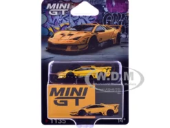 Lamborghini Murcielago GT EVO LB-Silhouette Works Yellow Limited Edition 1/64 Diecast Model Car by Mini GT