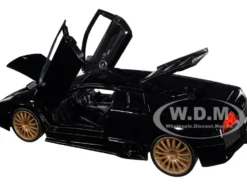Lamborghini Murcielago LP640 Black Copper Wheels Hyper-Spec Series 1/24 Diecast Model Car Jada 32946