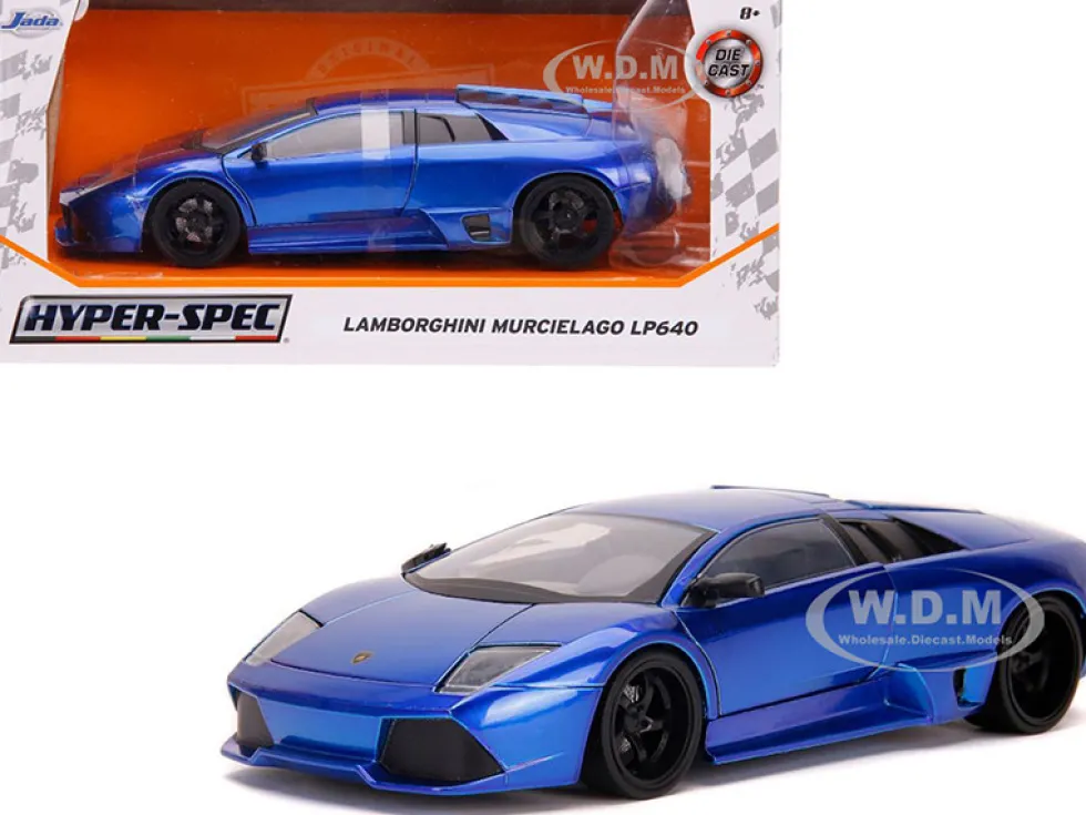 Lamborghini Murcielago LP640 Candy Blue Hyper-Spec 1/24 Diecast Model Car Jada 32279