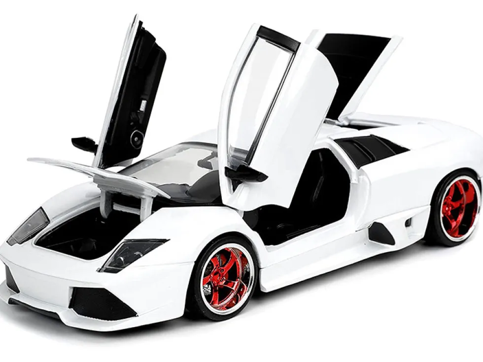 Lamborghini Murcielago LP640 White Hyper-Spec 1/24 Diecast Model Car Jada 32570