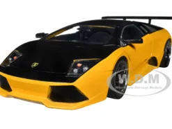 Lamborghini Murcielago LP 640 Yellow Metallic and Matt Black Hyper-Spec Series 1/24 Diecast Model Car Jada 34028