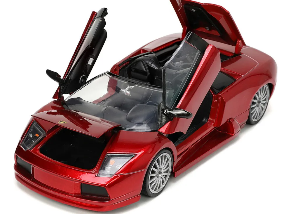 Lamborghini Murcielago Roadster Red Metallic Hyper-Spec Series 1/24 Diecast Model Car Jada 34029