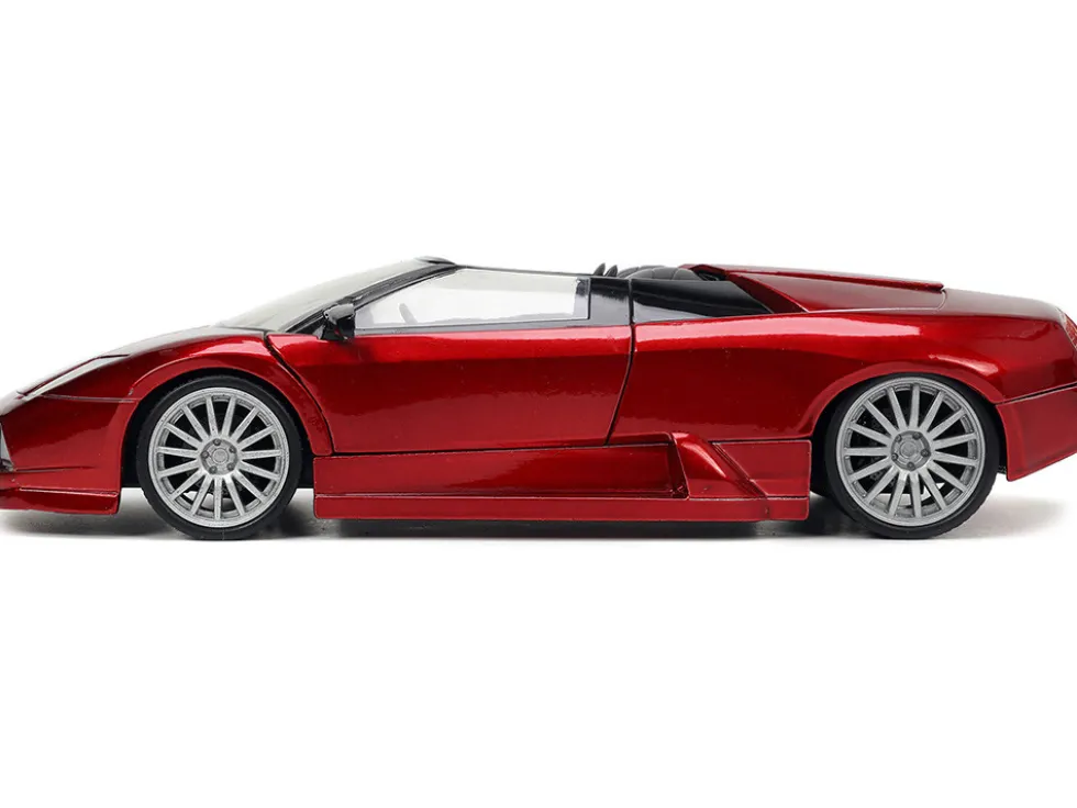 Lamborghini Murcielago Roadster Red Metallic Hyper-Spec Series 1/24 Diecast Model Car Jada 34029