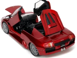 Lamborghini Murcielago Roadster Red Metallic Hyper-Spec Series 1/24 Diecast Model Car Jada 34029