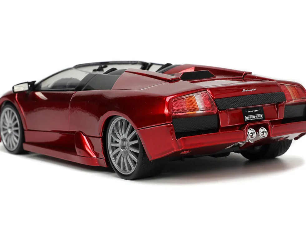 Lamborghini Murcielago Roadster Red Metallic Hyper-Spec Series 1/24 Diecast Model Car Jada 34029