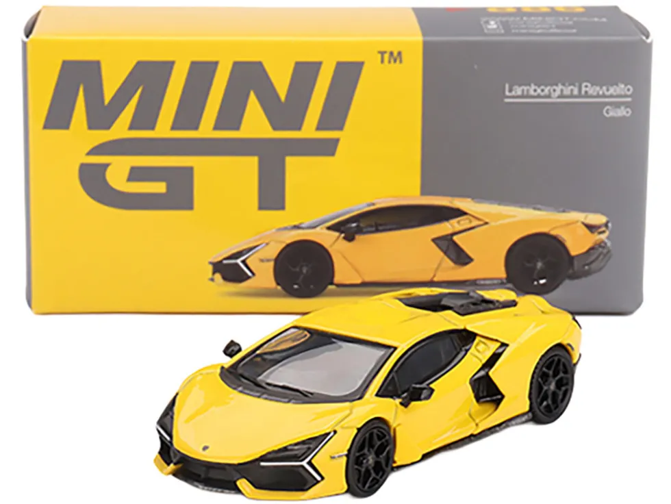 Lamborghini Revuelto Giallo (Yellow) Limited Edition 1/64 Diecast Model Car by Mini GT