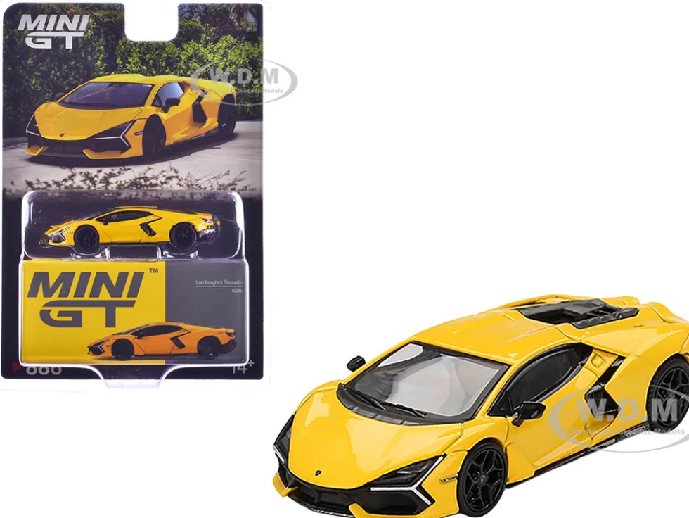 Lamborghini Revuelto Giallo (Yellow) Limited Edition 1/64 Diecast Model Car by Mini GT