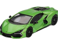 Lamborghini Revuelto Verde Selvans Green Metallic Limited Edition 1/64 Diecast Model Car by Mini GT