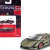 Lamborghini Sian FKP 37 Green Metallic "Speed Icons" Series 1/64 Diecast Model Car by Maisto