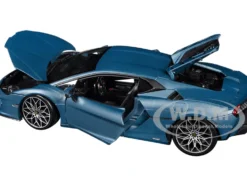 Lamborghini Temerario Matt Blue Metallic 1/18 Diecast Model Car by Bburago