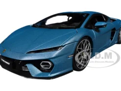 Lamborghini Temerario Matt Blue Metallic 1/18 Diecast Model Car by Bburago