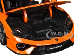 Lamborghini Temerario Orange Metallic 1/18 Diecast Model Car by Bburago