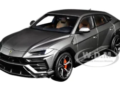 Lamborghini Urus Grigio Lynx Gray Metallic 1/18 Model Car Autoart 79164