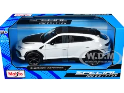 Lamborghini Urus Performante White Metallic with Carbon Hood and Top "Special Edition" Series 1/24 Diecast Model Car by Maisto