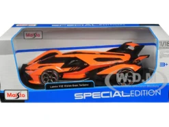 Lamborghini V12 Vision Gran Turismo Orange Metallic Special Edition 1/18 Diecast Model Car Maisto 31454OR
