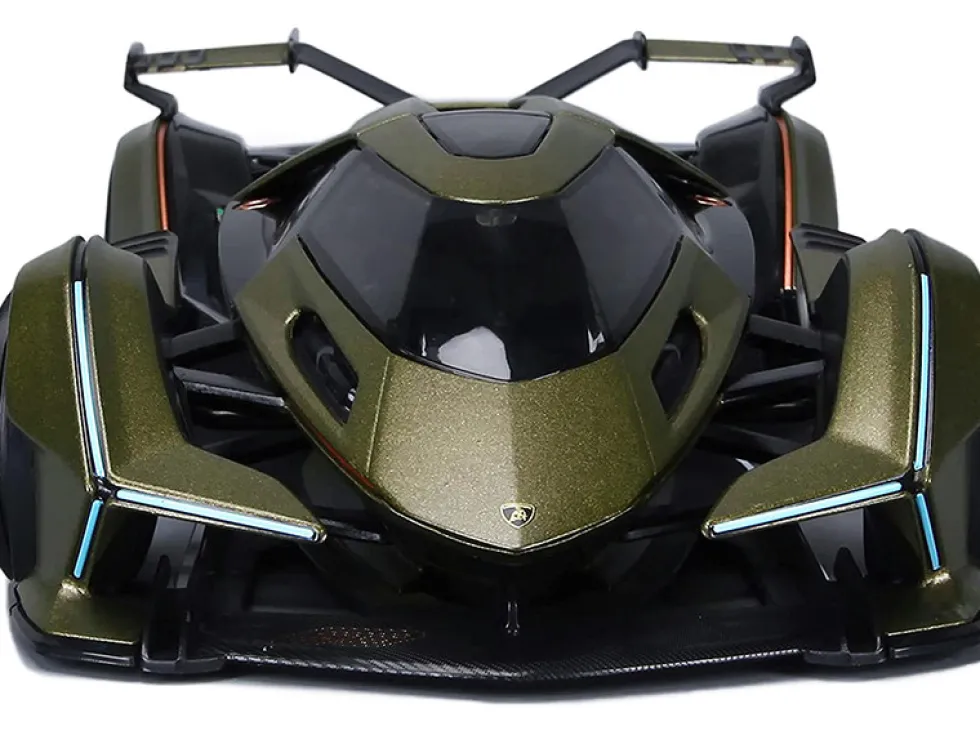 Lamborghini V12 Vision Gran Turismo Matt Green Metallic 1/18 Diecast Model Car Maisto 31454