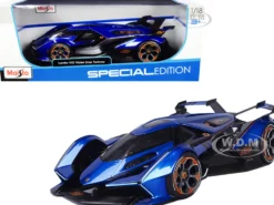 Lamborghini V12 Vision Gran Turismo Blue Metallic 1/18 Diecast Model Car Maisto 31454