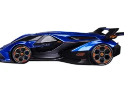 Lamborghini V12 Vision Gran Turismo Blue Metallic 1/18 Diecast Model Car Maisto 31454