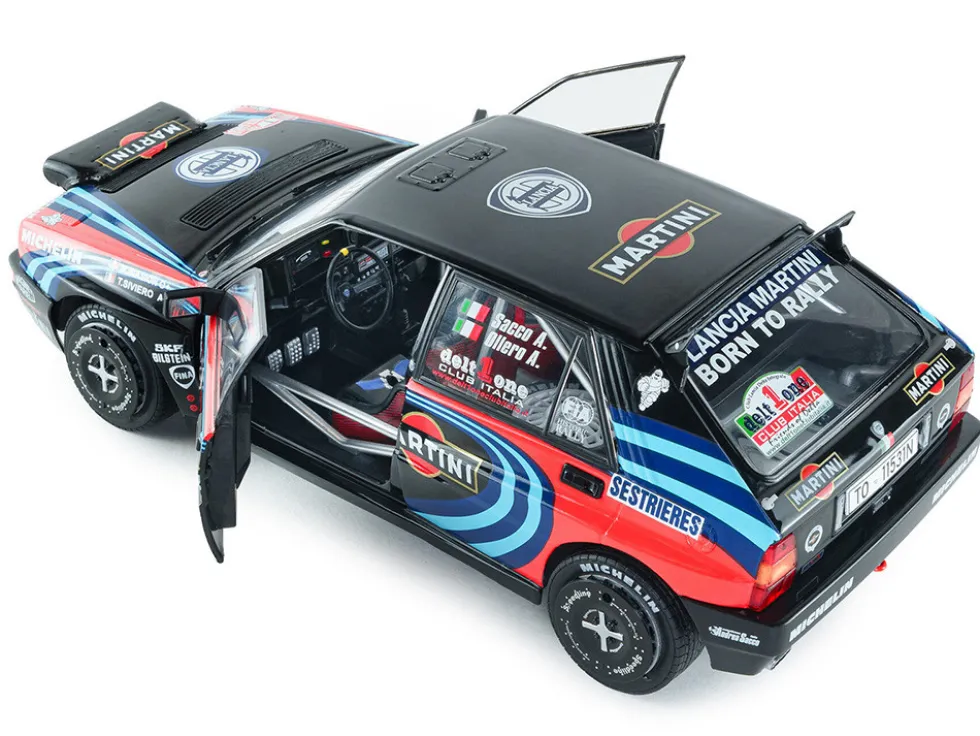 Lancia Delta HF Integrale #1 A. Sacco - A. Ollero "Miki Biasion Martini Racing Rallye Monte Carlo 1990 Tribute" FIA Historic Rally (2026) "Competition" Series 1/18 Diecast Model Car by Solido