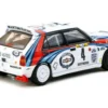 Lancia Delta HF Integrale #4 Didier Auriol - Bernard Occelli "Martini Racing" Winner "Monte Carlo Rally" (1992) "Hobby64" Series 1/64 Diecast Model Car by Tarmac Works