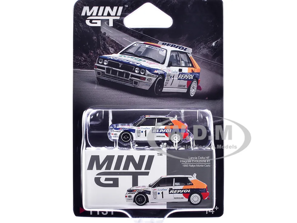 Lancia Delta HF Integrale Evoluzione #1 Carlos Sainz - Luis Moya "Rallye Monte-Carlo" (1993) Limited Edition 1/64 Diecast Model Car by Mini GT