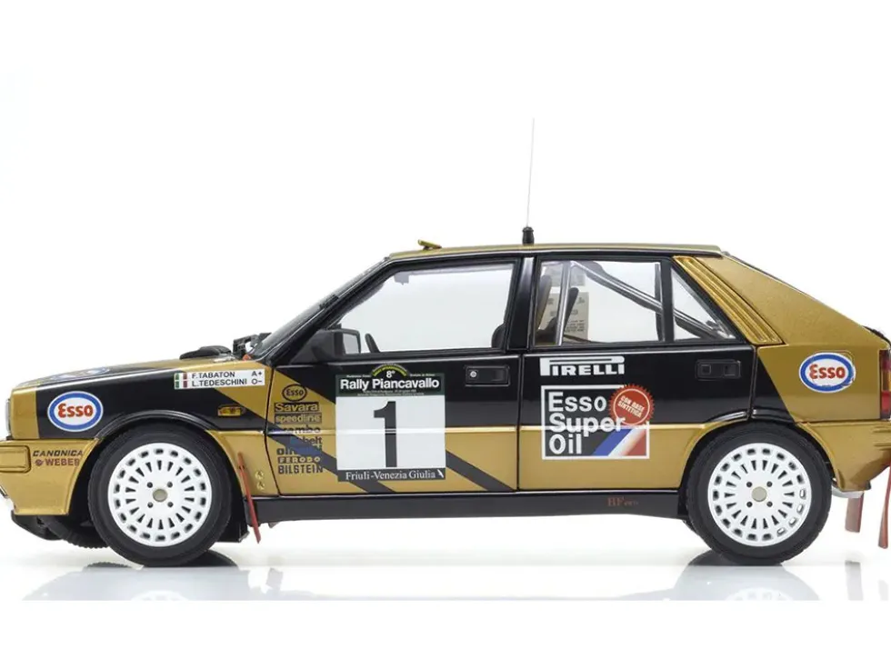 Lancia Delta HF 4WD #1 Fabrizio Tabaton - Luciano Tedeschini Winner "Rally Piancavallo" (1987) 1/18 Diecast Model Car by Kyosho