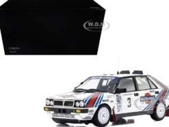 Lancia Delta HF 4WD #3 Juha Kankkunen - Juha Piironen "Martini Racing" Winner "Olympus Rally" (1987) 1/18 Diecast Model Car by Kyosho