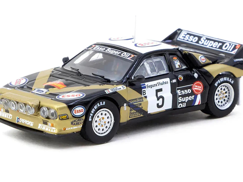 Lancia 037 Rally #5 Fabrizio Tabaton - Luciano Tedeschini Winner "Rally Catalunya" (1985) "Hobby64+" Series 1/64 Diecast Model Car by Tarmac Works