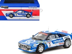 Lancia 037 Rally #3 Jean-Claude Andruet - Francoise Sappey 2nd Place "Ypres 24 Hours Rally" (1983) "Hobby64+" Series 1/64 Diecast Model Car by Tarmac Works