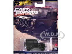 Land Rover Defender 90 Black "F9" (2021) Movie "Fast & Furious" Series Diecast Model Car by Hot Wheels