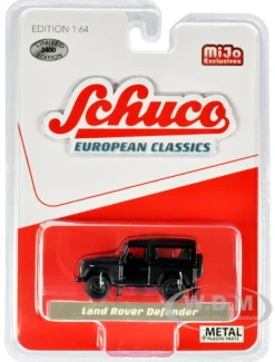 Land Rover Defender Matt Black European Classics Limited Edition 2400 pieces Worldwide 1/64 Diecast Model Car Schuco 4000