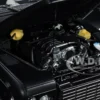 Land Rover Defender 90 Works V8 Matt Black Gloss Black Top 70th Edition 1/18 Diecast Model Car LCD Models LCD18007