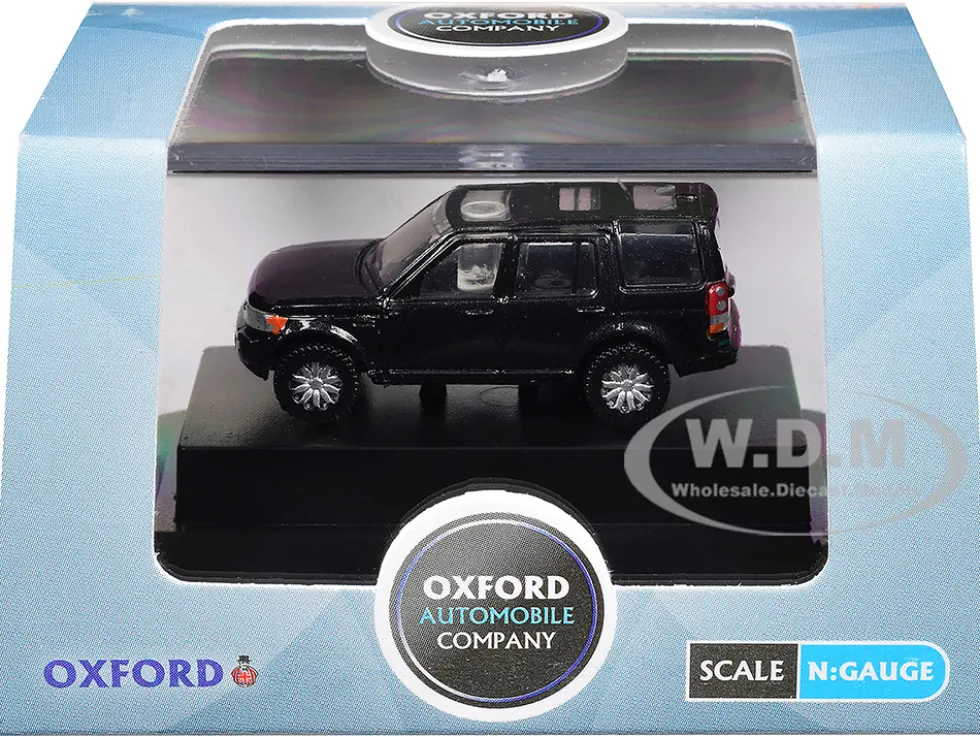 Land Rover Discovery 4 RHD (Right Hand Drive) Santorini Black 1/148 (N) Scale Diecast Model Car by Oxford Diecast
