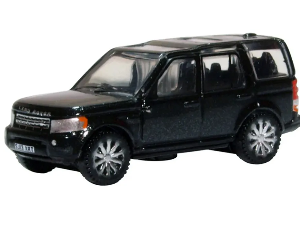 Land Rover Discovery 4 RHD (Right Hand Drive) Santorini Black 1/148 (N) Scale Diecast Model Car by Oxford Diecast