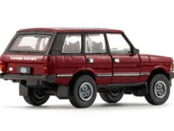 Land Rover Range Rover Classic LSE RHD Right Hand Drive Red with Sunroof Extra Wheels 1/64 Diecast Model Car BM Creations 64B0180