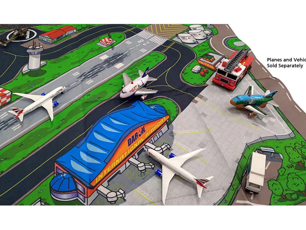 Large International Airport Felt Play Mat Model by Daron