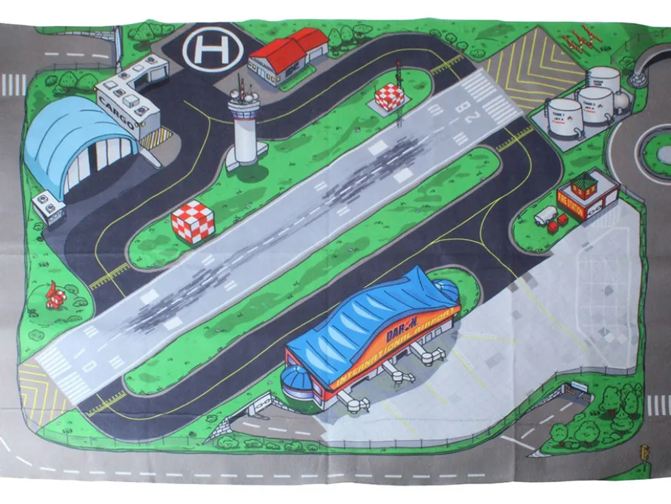 Large International Airport Felt Play Mat Model by Daron
