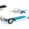 1955 LaSalle II Roadster Concept Convertible White Blue Limited Edition 999 pieces Worldwide 1/18 Model Car Minichamps 107147030