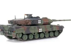 Leopard 2A6 Main Battle Tank Green Camouflage Ukrainian Army Armor Premium Series 1/72 Diecast Model Panzerkampf 12173PD