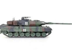 Leopard 2A6 Main Battle Tank Green Camouflage Ukrainian Army Armor Premium Series 1/72 Diecast Model Panzerkampf 12173PD
