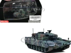 Leopard 2A4 Main Battle Tank with Snorkel "NATO Camouflage" German Army "Armor Premium" Series 1/72 Diecast Model by Panzerkampf