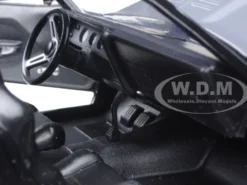 Letty's Plymouth Barracuda Matt Black "Fast & Furious 7" Movie 1/24 Diecast Model Car Jada 97195