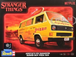 Level 3 Model Kit Argyle’s Volkswagen Vanagon "Surfer Boy Pizza" Van "Stranger Things" (2016-Current) TV Series 1/25 Scale Model by Revell