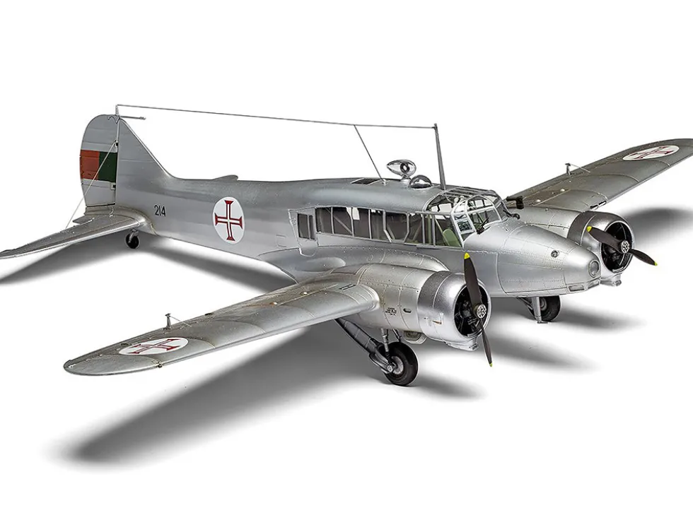 Level 3 Model Kit Avro Anson Mk.I Aircraft with 3 Scheme Options 1/48 Plastic Model Kit by Airfix