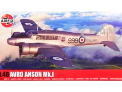 Level 3 Model Kit Avro Anson Mk.I Aircraft with 3 Scheme Options 1/48 Plastic Model Kit by Airfix