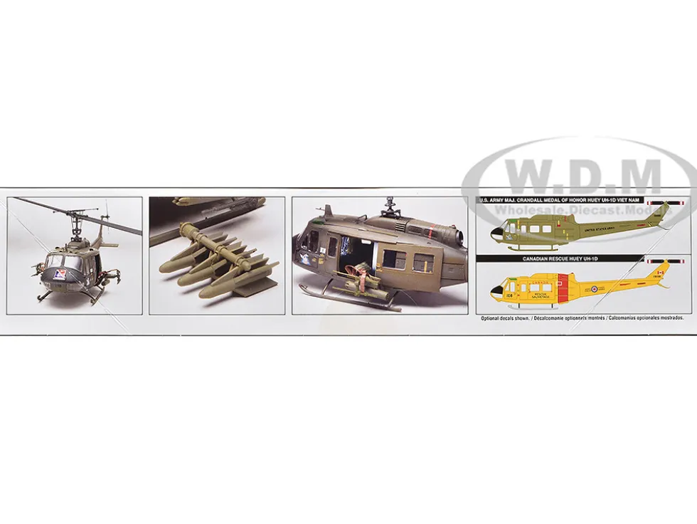 Level 4 Model Kit Bell UH-1D Iroquois "Huey" Gunship Helicopter 1/32 Scale Model by Revell